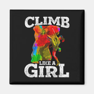 Rock Climbing Bouldering Hiking Wall Climber Gift Magnet