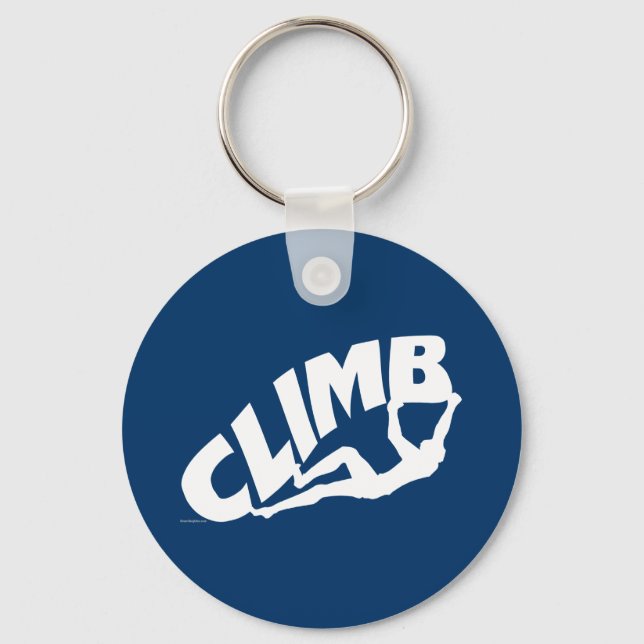 Rock Climbing Bouldering Keychain (Front)