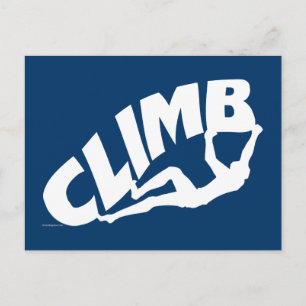Rock Climbing Bouldering Postcard