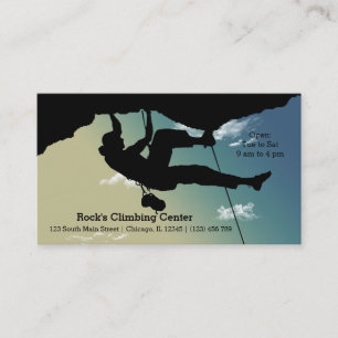 Rock Climbing Business Card
