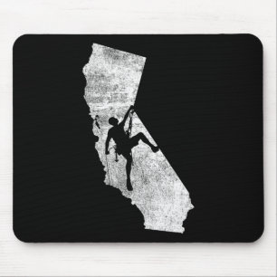 Rock Climbing - California Rock Climbing Shirt Mouse Pad