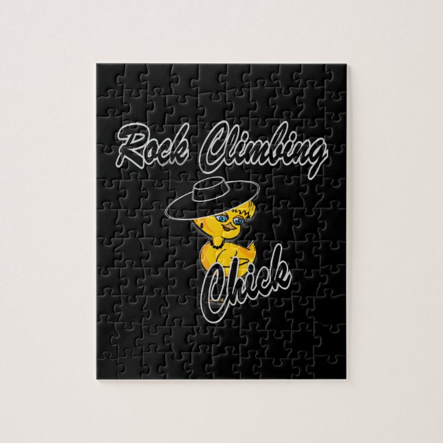Rock Climbing Chick #4 Jigsaw Puzzle (Vertical)