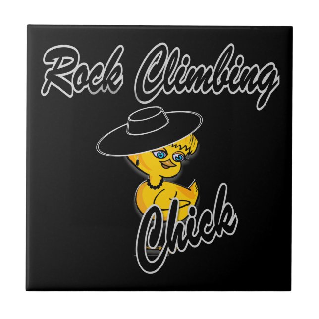 Rock Climbing Chick #4 Tile (Front)