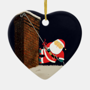 Rock Climbing Christmas Collectable Ceramic Ornament
