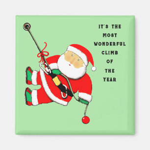 Rock Climbing Christmas Stocking Stuffer Magnet