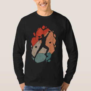 Rock Climbing Climb Vintage Climber Bouldering T-Shirt