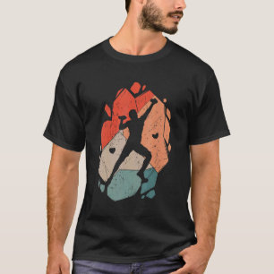 Rock Climbing Climb Vintage Climber Bouldering T-Shirt