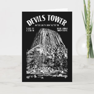 Rock Climbing Climber Devils Tower Bear Lodge Clim Card