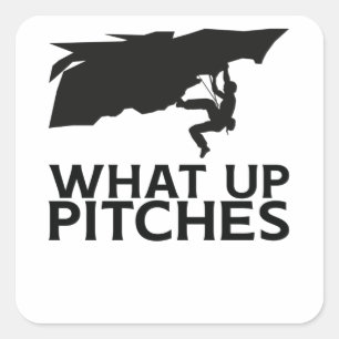 Rock Climbing Climber Square Sticker