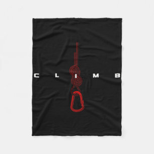 Rock Climbing Clothing - Rock Climbing Fleece Blanket