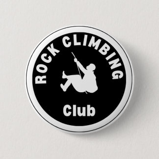 Rock climbing club 2 inch round button