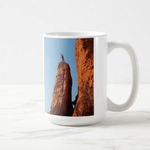 Rock climbing coffee mug