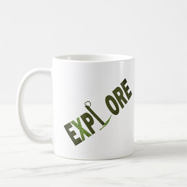 Rock climbing coffee mug (Left)