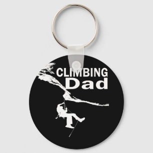 rock climbing dad  keychain