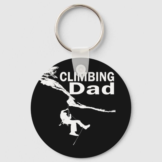 Rock climbing dad keychain (Front)