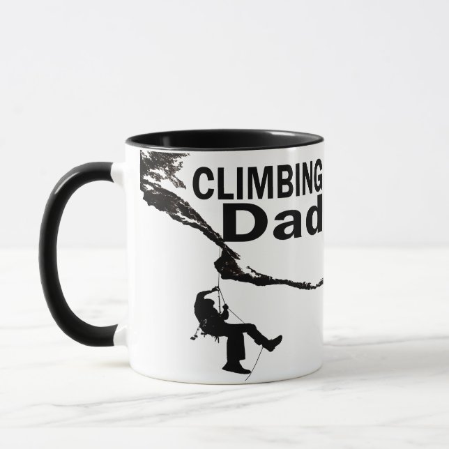Rock climbing dad mug (Left)