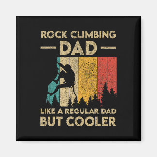 Rock Climbing Dad Vintage Funny Bouldering Design  Magnet