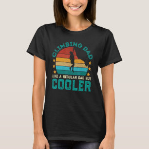 Rock Climbing Dad Vintage Mountain Climber Father' T-Shirt