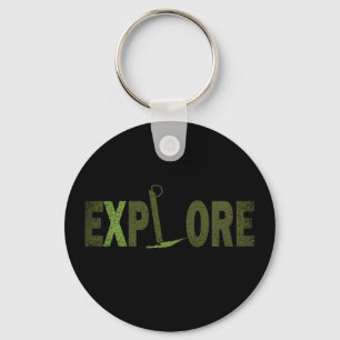 rock climbing design keychain