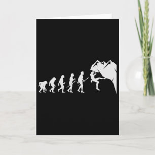 Rock Climbing - For Rock Climber Funny Evolution Card