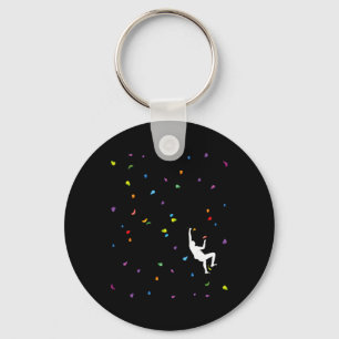 Rock Climbing Free Climbing Extreme Sports Boulder Keychain