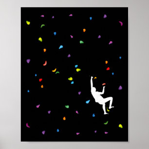Rock Climbing Free Climbing Extreme Sports Boulder Poster