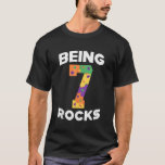 Rock Climbing Funny 7 Years Old 7th Birthday Gift  T-Shirt<br><div class="desc">Rock Climbing Funny 7 Years Old 7th Birthday Gift For Kids</div>