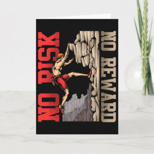 Rock Climbing Gift Idea Bouldering Climber  Card