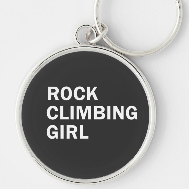 Rock climbing girl keychain (Front)