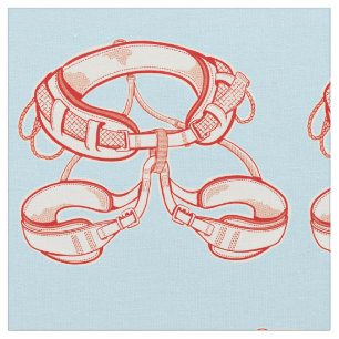 Rock climbing harness fabric