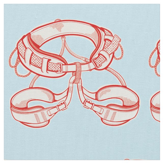 Rock climbing harness fabric (Close Up)