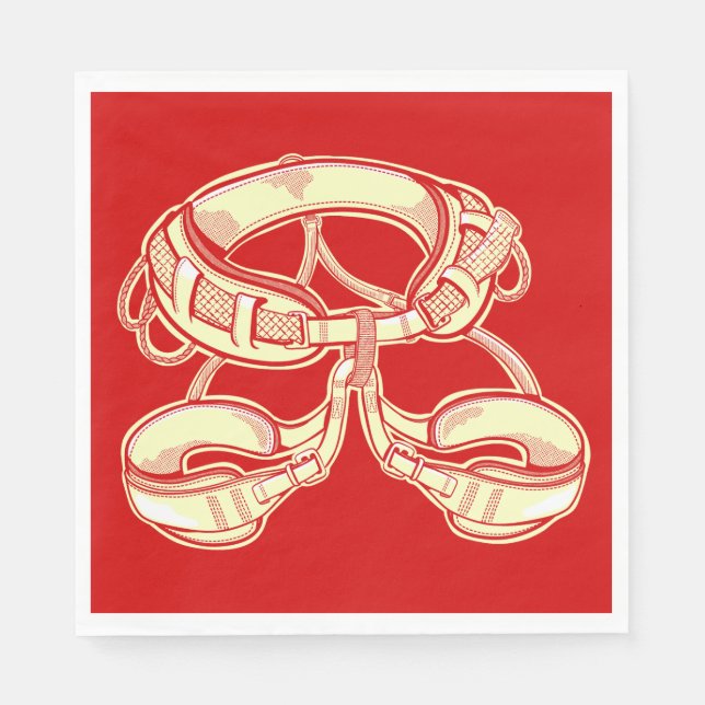 Rock climbing harness napkin (Front)
