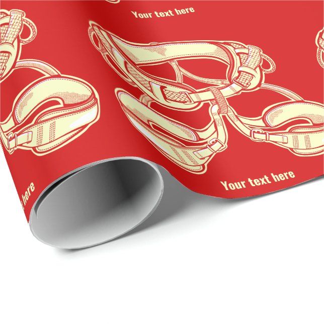 Rock climbing harness wrapping paper (Roll Corner)