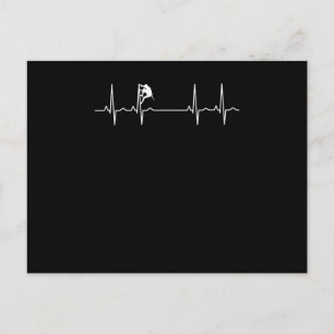 Rock Climbing Heartbeat Postcard