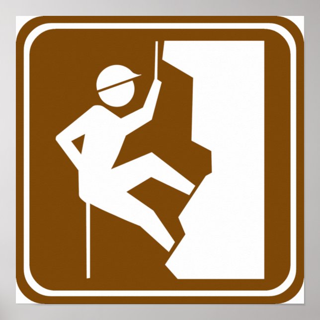 Rock Climbing Highway Sign (Front)