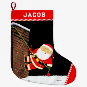 Rock Climbing  Holiday Gift Large Christmas Stocking