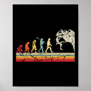 Rock Climbing Human Evolution Vintage Climber _2  Poster