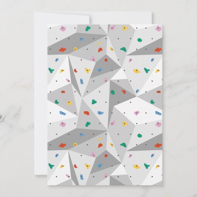 Rock Climbing Invitation (Front)