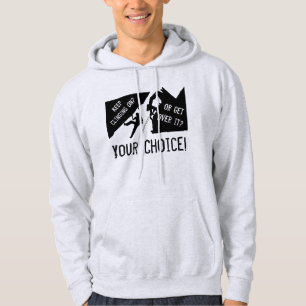 Rock Climbing - Keep Clinging On Or Get Over It? Hoodie