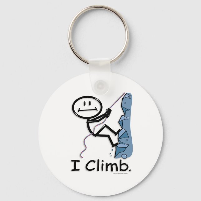 Rock Climbing Keychain (Front)