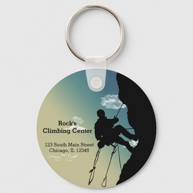Rock Climbing Keychain (Front)