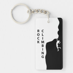 Rock climbing keychain