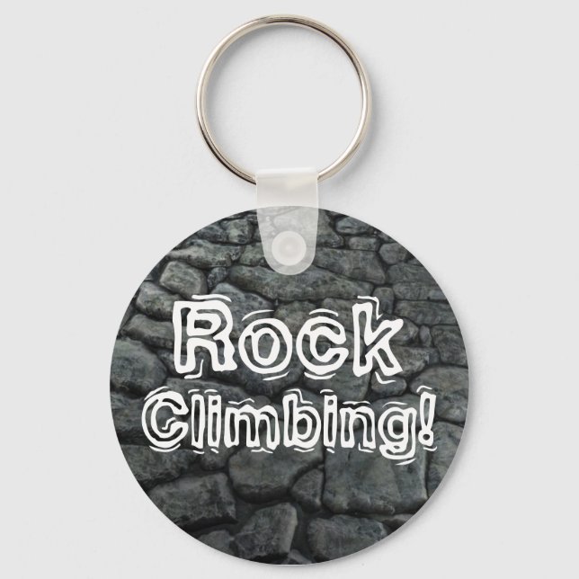 Rock Climbing! Keychain (Front)