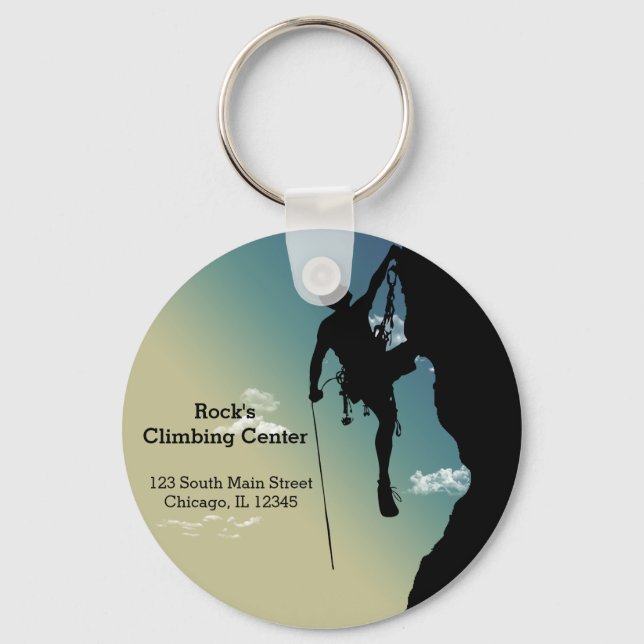 Rock Climbing Keychain (Front)