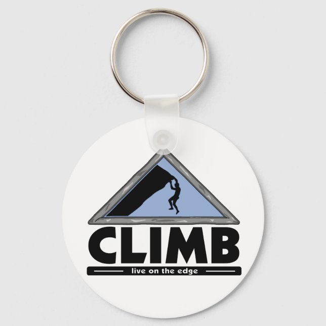 Rock Climbing Keychain (Front)