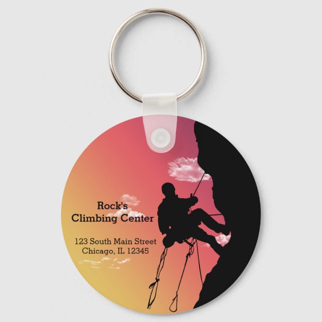 Rock Climbing Keychain (Front)