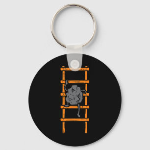 Rock Climbing Ladder Funny Climber Bouldering Kids Keychain