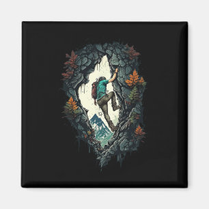Rock Climbing Mountain Indoor Outdoor Bouldering R Magnet