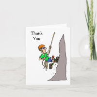 Rock Climbing Note Card