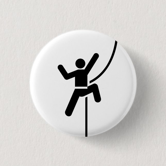 'Rock Climbing' Pictogram Button (Front)